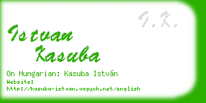 istvan kasuba business card